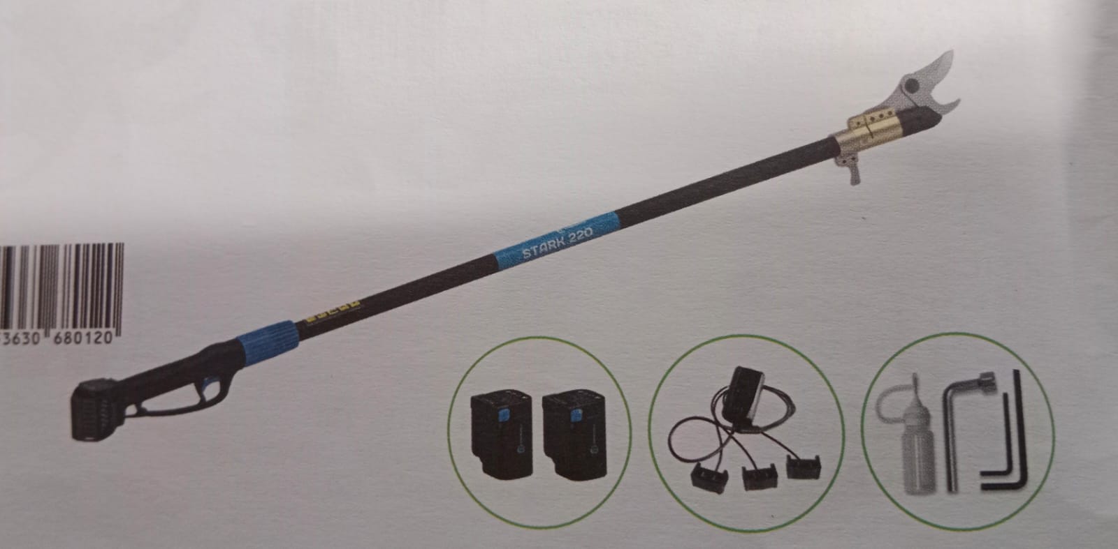TRONCARAMI ELETTRICO PLUG-IN SU ASTA DA 220CM  D. TAGLIO 40 mm
